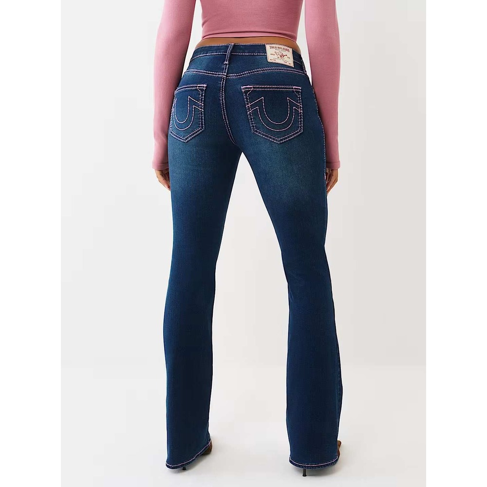 True Religion Becca Mid Rise Big T Bootcut Jeans 30 Y2K